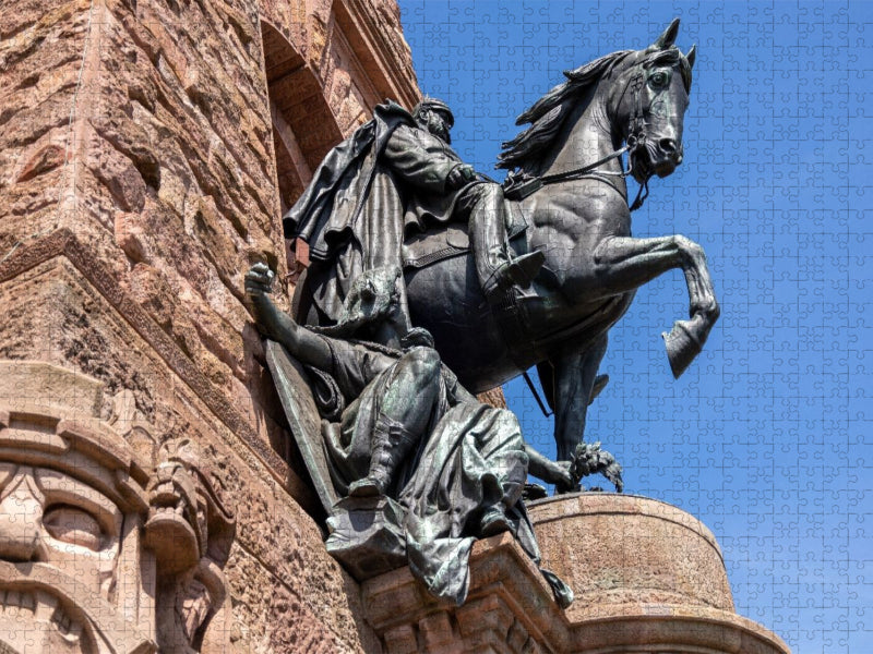 Reiterstandbild des Hohenzollernkaisers Wilhelm I. - CALVENDO Foto-Puzzle'
