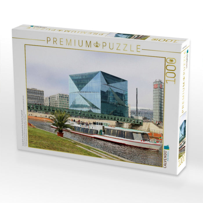 Cube Berlin am Hauptbahnhof der deutschen Hauptstadt - CALVENDO Foto-Puzzle'