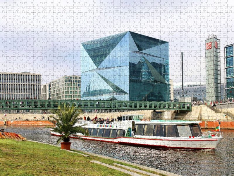 Cube Berlin am Hauptbahnhof der deutschen Hauptstadt - CALVENDO Foto-Puzzle'
