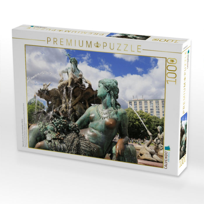 Neptunbrunnen am Alexanderplatz in Berlin - CALVENDO Foto-Puzzle'