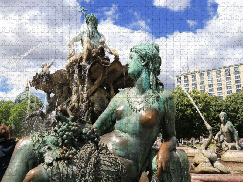 Neptunbrunnen am Alexanderplatz in Berlin - CALVENDO Foto-Puzzle'