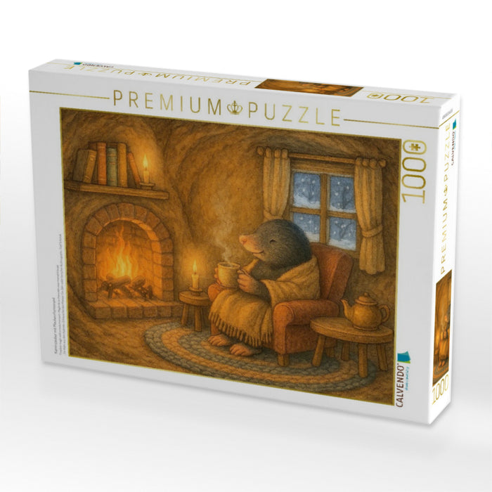 Kaminzauber mit Maulwurfsmoment - CALVENDO Foto-Puzzle'