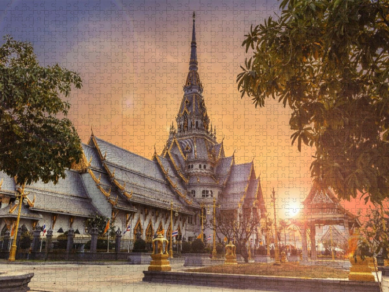 Wat Sothon Wararam Worawihan Tempel - CALVENDO Foto-Puzzle'