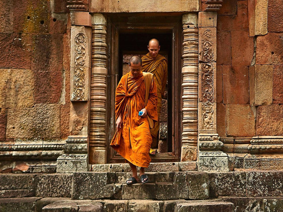 Traditionelle Mönche - CALVENDO Foto-Puzzle'