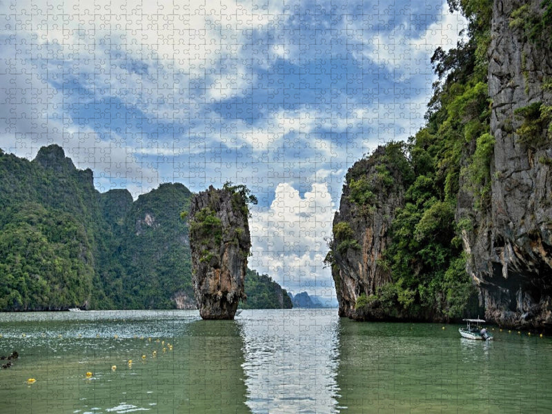 Felsen von Khao Phing Kan - CALVENDO Foto-Puzzle'
