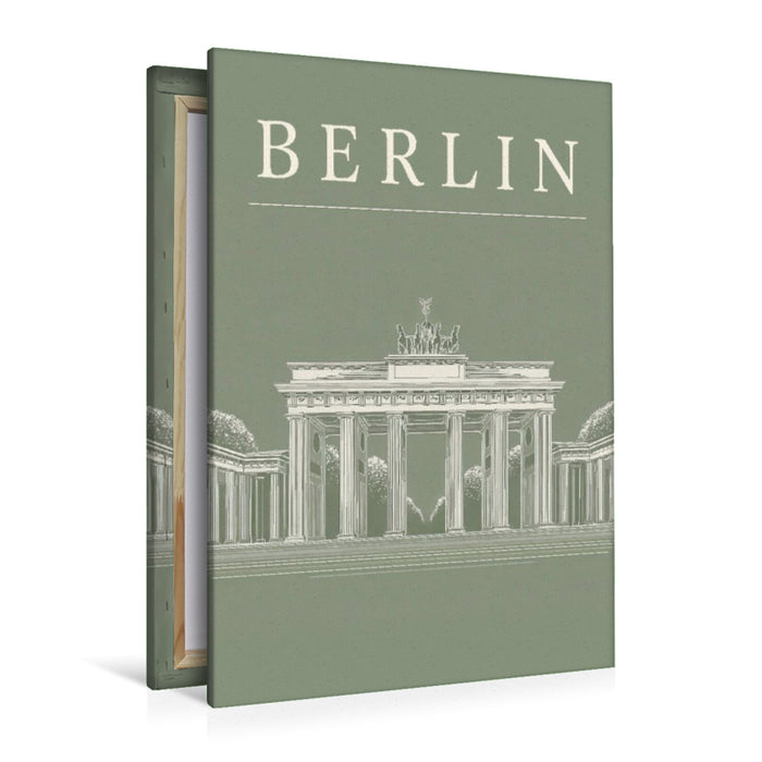 Premium Textil-Leinwand Berlin