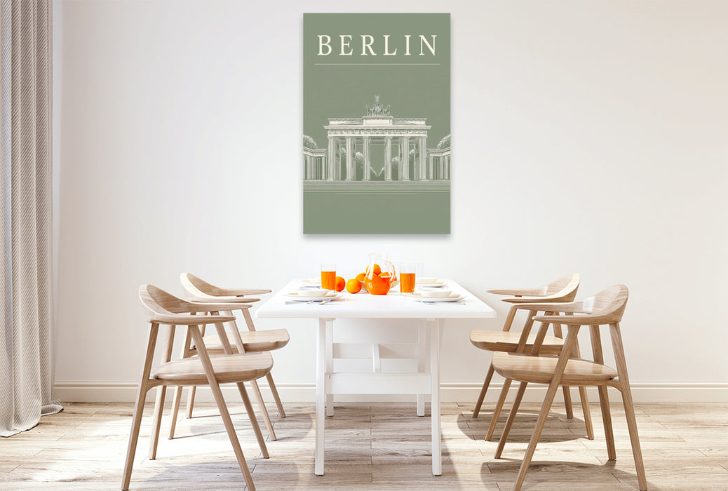 Premium Textil-Leinwand Berlin