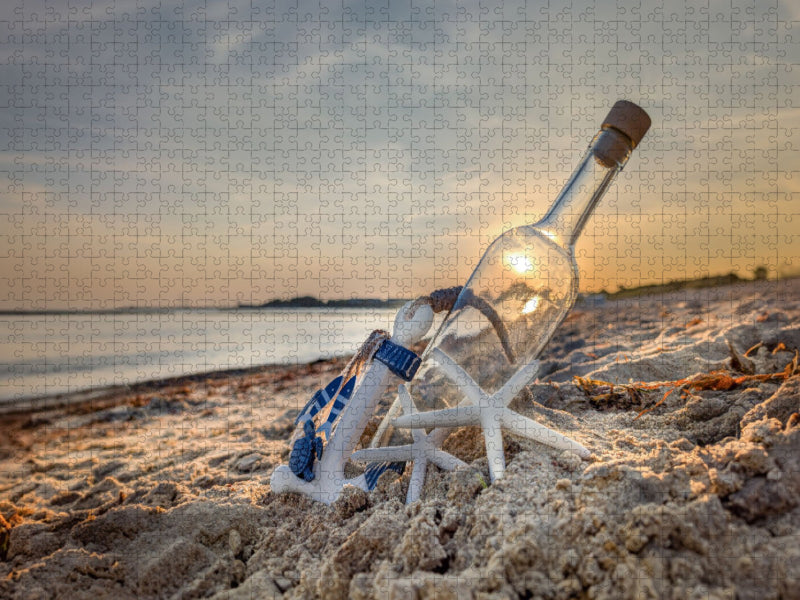 Morgenstimmung am Strand von Glowe - CALVENDO Foto-Puzzle'