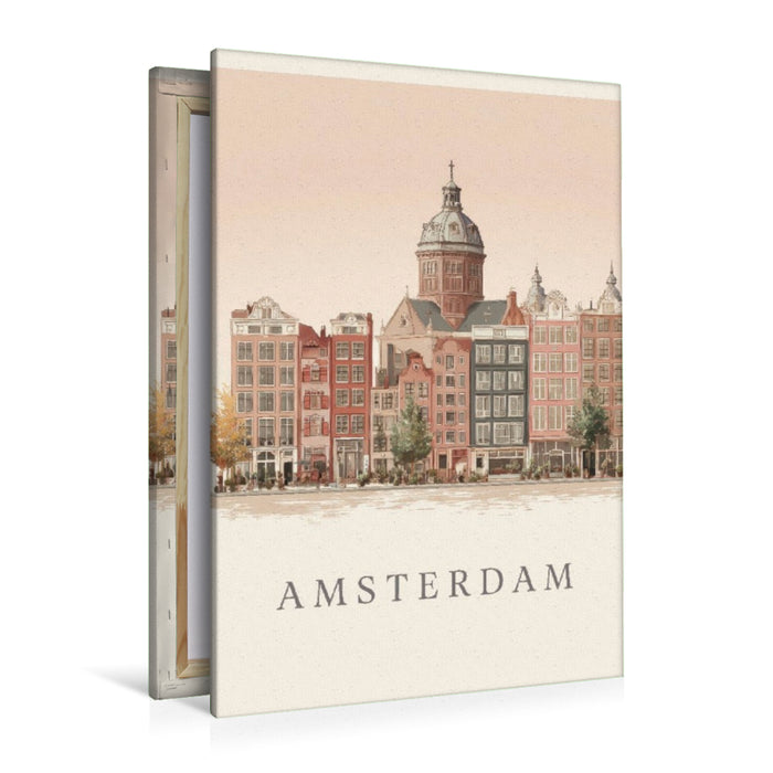 Premium Textil-Leinwand Amsterdam