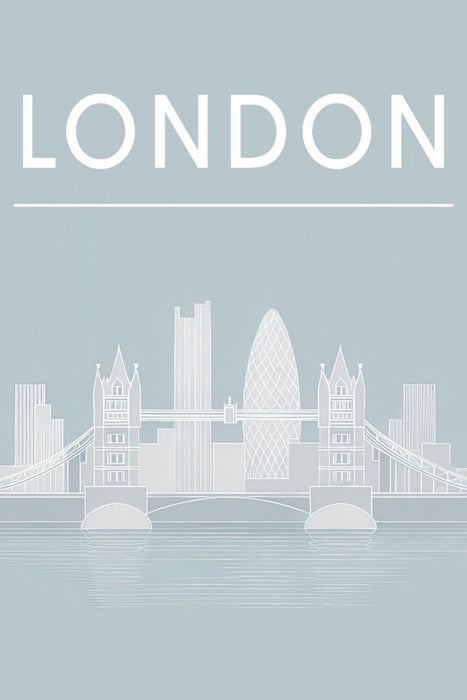 Premium Textil-Leinwand London