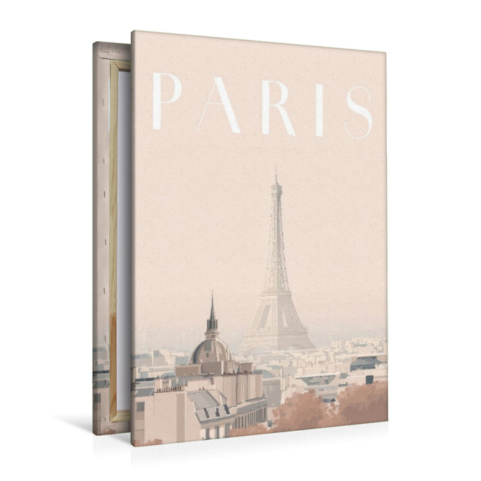 Premium Textil-Leinwand Paris