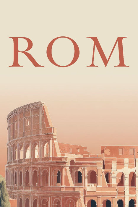 Premium Textil-Leinwand Rom