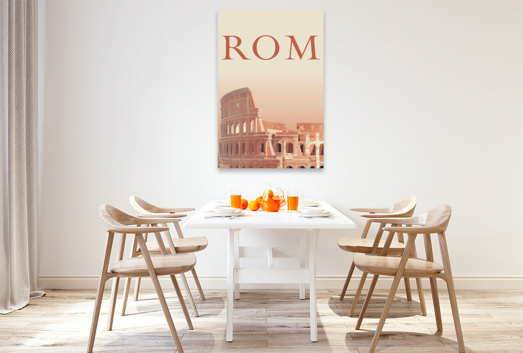 Premium Textil-Leinwand Rom