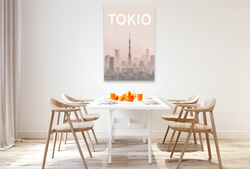 Premium Textil-Leinwand Tokio