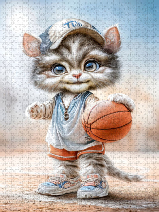 Basketball - dribbeln, passen, werfen - CALVENDO Foto-Puzzle'