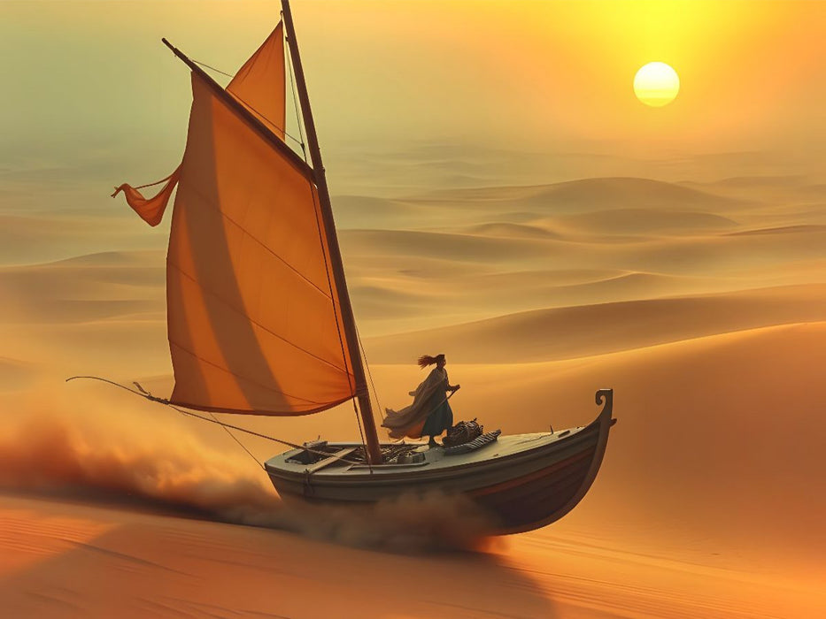 Segel über der Wüste - CALVENDO Foto-Puzzle'