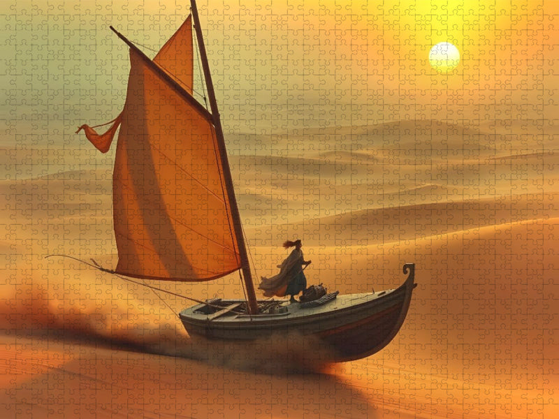 Segel über der Wüste - CALVENDO Foto-Puzzle'