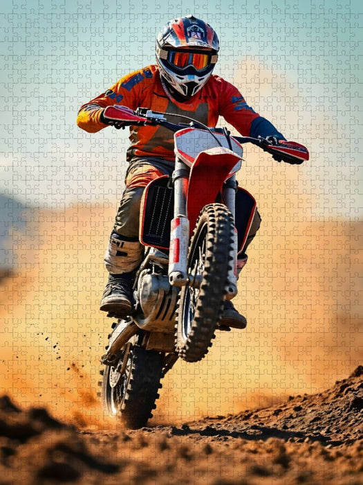 Wheelie Power – Motocross pur - CALVENDO Foto-Puzzle'