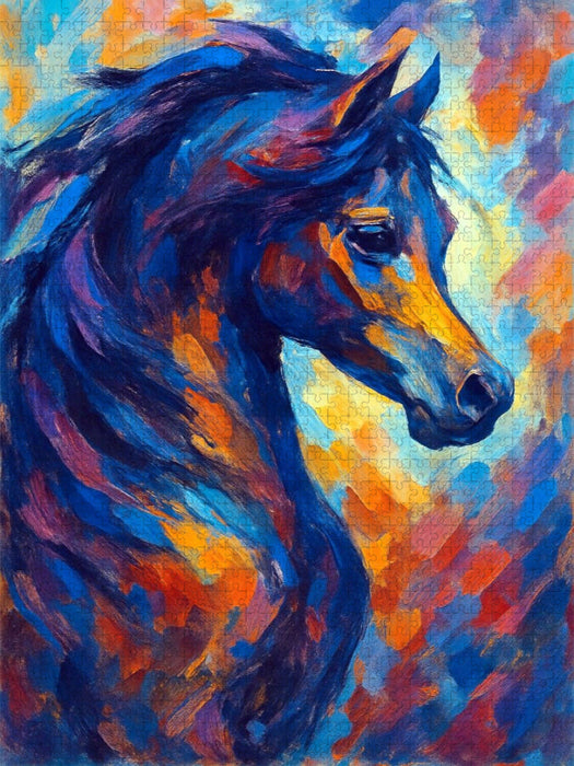 Abstrakter Araber Hengst - CALVENDO Foto-Puzzle'