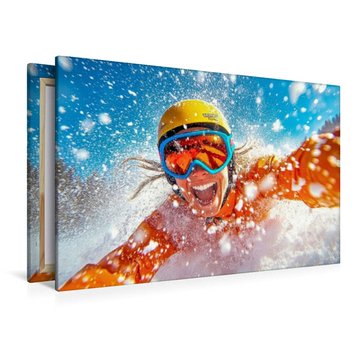 Premium Textil-Leinwand Pure Lebensfreude