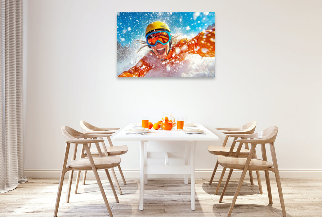 Premium Textil-Leinwand Pure Lebensfreude