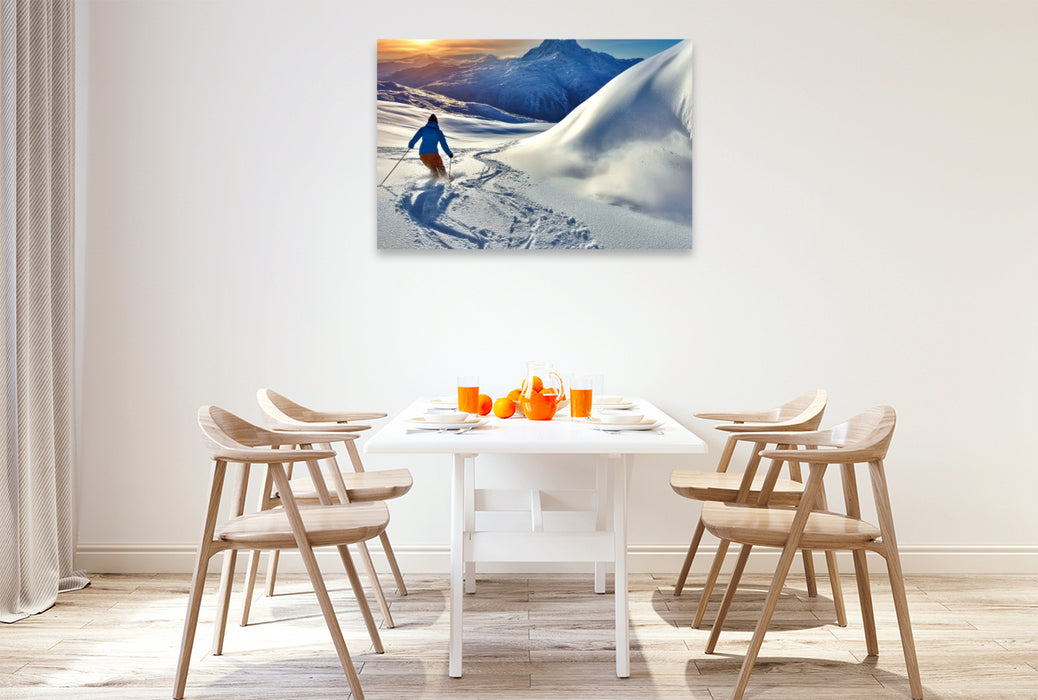 Premium Textil-Leinwand Die Stille genießen