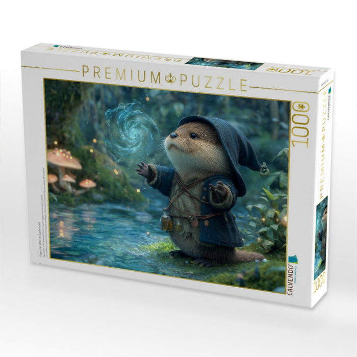 Magischer Otter im Zauberwald - CALVENDO Foto-Puzzle'