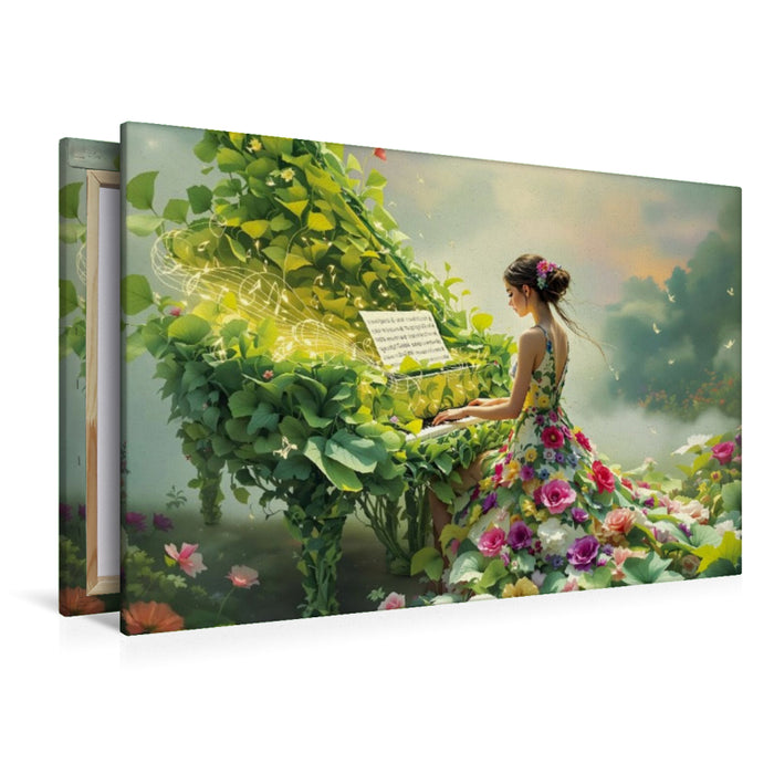 Premium Textil-Leinwand Frühlingssonate