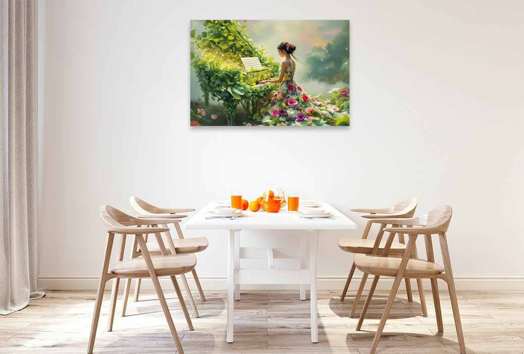 Premium Textil-Leinwand Frühlingssonate