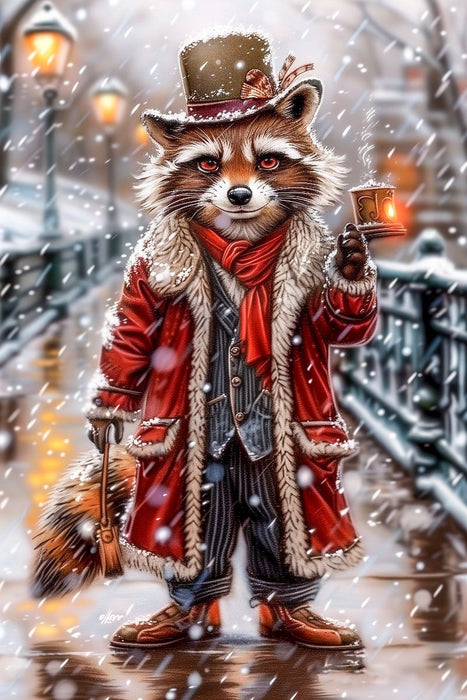 Premium Textil-Leinwand Peter Schlaufuchs