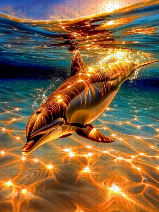 Bitte kein Blitzlicht – ich glitzer natürlich - CALVENDO Foto-Puzzle'