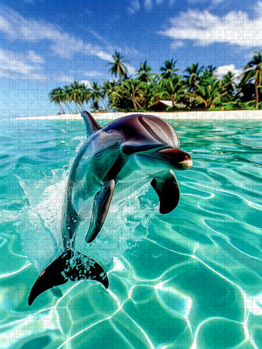 Wassergymnastik? Ich nenn’s Flossendance - CALVENDO Foto-Puzzle'