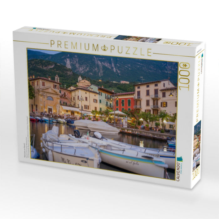 Malcesine am Abend - CALVENDO Foto-Puzzle'