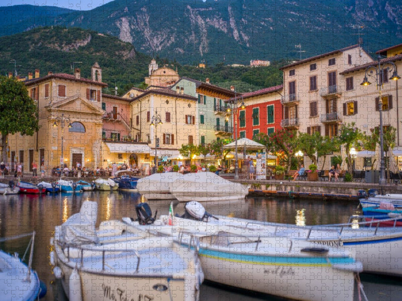 Malcesine am Abend - CALVENDO Foto-Puzzle'