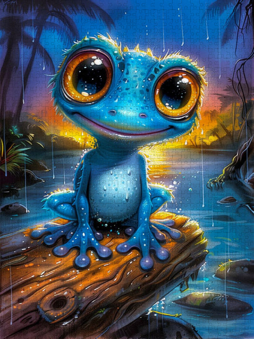 Nicht schleimig. Nur stilvoll glänzend - CALVENDO Foto-Puzzle'