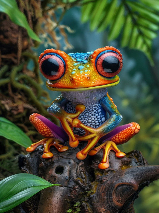 Leben am Limit – ein Tropfen zu viel und ich rutsche vom Blatt - CALVENDO Foto-Puzzle'