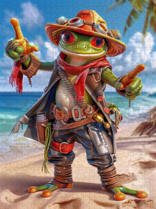 Nicht schleimig. Nur stilvoll glänzend - CALVENDO Foto-Puzzle'