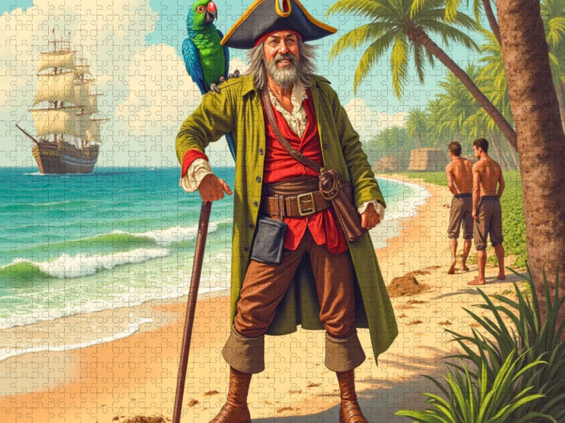 Die Schatzinsel – Long John Silver erscheint - CALVENDO Foto-Puzzle'