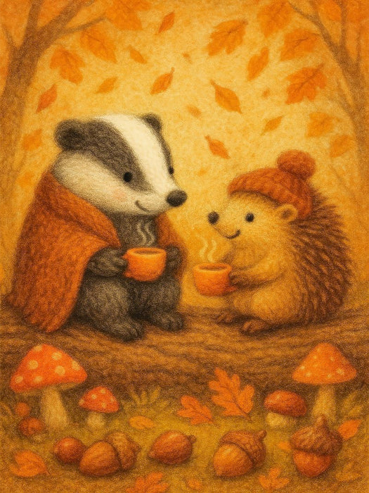 Teestunde im Wald - CALVENDO Foto-Puzzle'