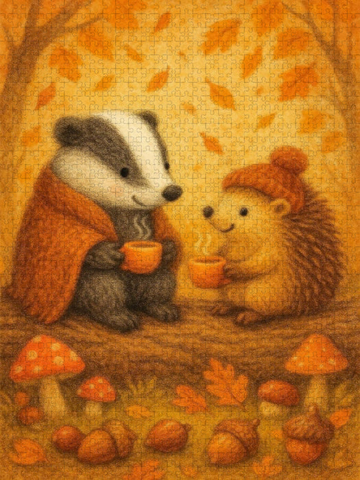 Teestunde im Wald - CALVENDO Foto-Puzzle'