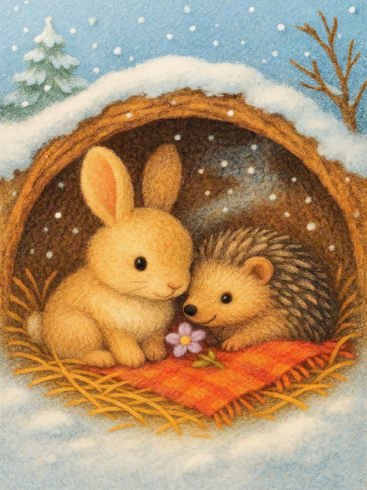 Winterhöhle der Freundschaft - CALVENDO Foto-Puzzle'