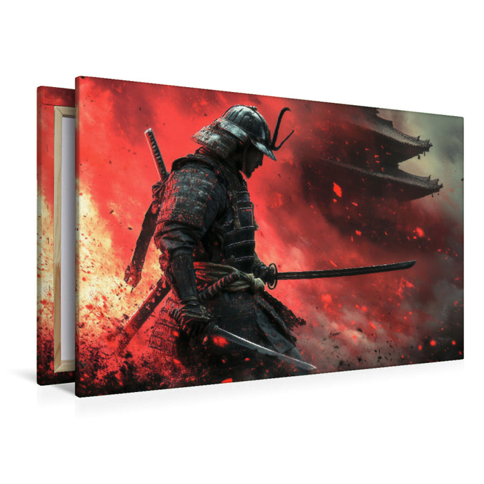 Premium Textil-Leinwand Ein Motiv aus dem Kalender Mein Samurai