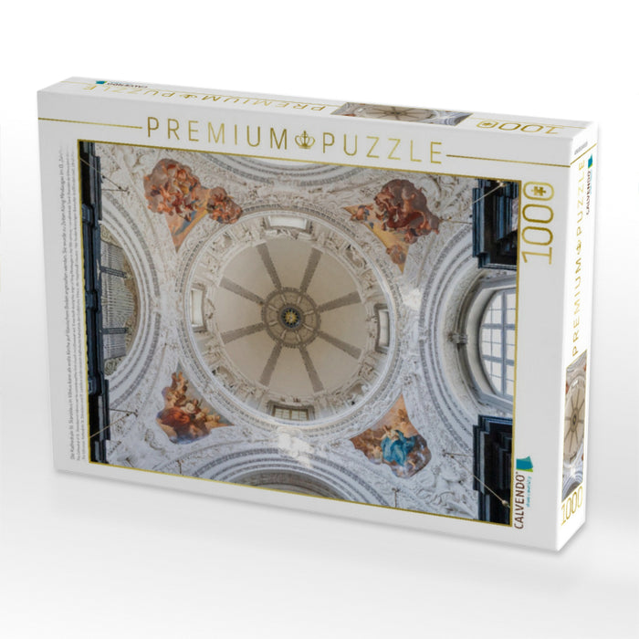 Die Kathedrale St. Stanislaus in Vilnius kann als erste Kirche auf litauischem Boden angesehen werden. Sie wurde zu Zeiten König Mindaugas im 13. Jahrhundert errichtet. - CALVENDO Foto-Puzzle'