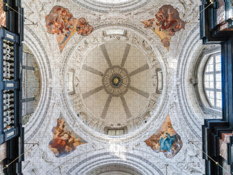 Die Kathedrale St. Stanislaus in Vilnius kann als erste Kirche auf litauischem Boden angesehen werden. Sie wurde zu Zeiten König Mindaugas im 13. Jahrhundert errichtet. - CALVENDO Foto-Puzzle'