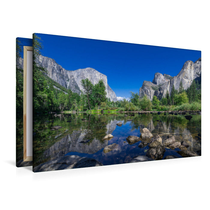 Premium Textil-Leinwand Yosemite Valley