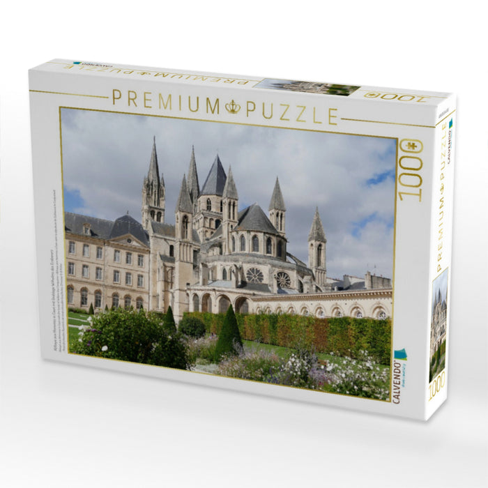 Abbaye aux Hommes in Caen mit Grablege Wilhelms des Eroberers - CALVENDO Foto-Puzzle'