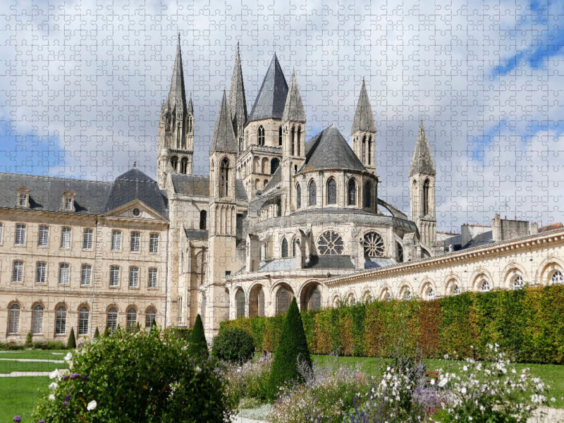 Abbaye aux Hommes in Caen mit Grablege Wilhelms des Eroberers - CALVENDO Foto-Puzzle'