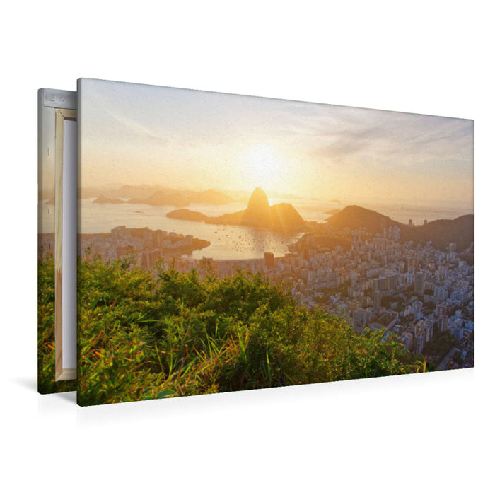 Premium Textil-Leinwand Rio de Janeiro