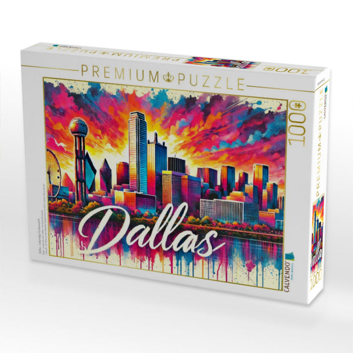 Dallas – Lebendige Tucheansicht - CALVENDO Foto-Puzzle'
