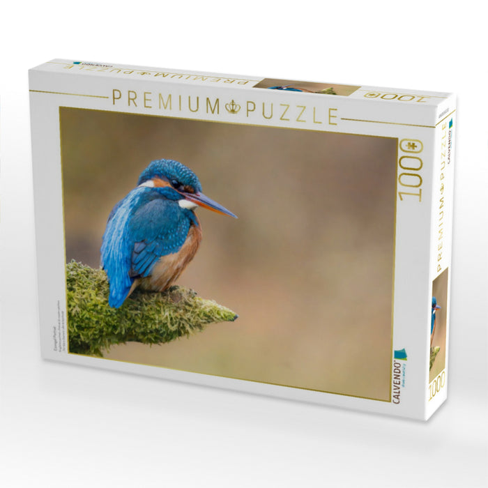 Eisvogel Portrait - CALVENDO Foto-Puzzle'